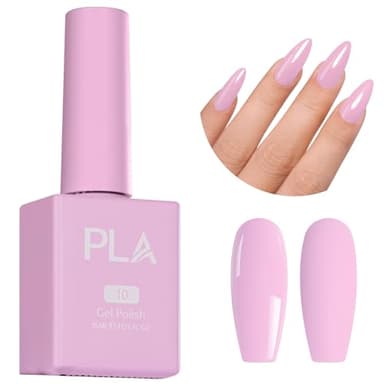 PLA Pro Gel Nail Polish – Pastel Pink, 0.5 fl oz | Long Lasting Soak Off UV Gel, Salon Quality, Quick Dry, High Shine, Gift for Women (10 – Ballet Slipper)