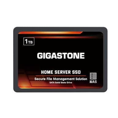 Gigastone 【NAS Certified】 Home Server SSD 1TB Up to 550MB/s TLC Flash with SLC Caching 24/7 Reliable for Gaming/PC/NAS SSD 3-Year Warranty 2.5" SATA Internal Solid State Drives RAID Disk