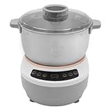 HETEPPTR Electric Dough Maker with Ferment Function Stainless Steel Flour Kneading Machine 200W Dough Mixer Machine with Microcomputer Timer and Touch Control for Pizza Bread (Silver)