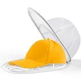 Coopache 1 Pack Hat Washer Cage for Washing Machine Ball Cap Washer Hat Cleaner for Baseball Caps Cleaning Holder Frame with Hat Laundry Wash Shaper Protector Bag for Hats Washing, White