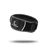 MUELLER Sports Medicine Hg80 Premium Tennis Elbow Support, Golfer's Elbow Pain Relief For Men and Women, Black, Small/Medium