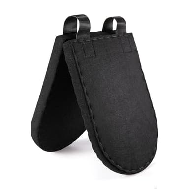 Western Saddle Pad Black Felt Horse Saddle Pads Western Saddle Pads for Horses with Ease Wither Wool Shims Benefit Saddle Fit Comfortably with Thick Withers