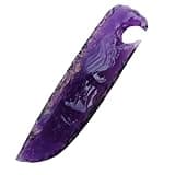 Purple Amethyst Crystal Glass Knife Crystal Daggers Gifted obsidian Stone Knives Lava Blade Flint Hand Knapped 5.5-6" Inches