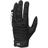 Nxtrnd G1 Pro Men's Football Gloves, Adult Sticky Receiver Gloves (Black, Large)