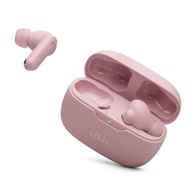 JBL Vibe Beam 2 - True Wireless Noise Cancelling Earbuds with JBL Pure Bass Sound & Smart Ambient Technology, 4mics for Crisp, Clear Calls, up to 40Hrs of Playback, IP54 Dust & Water Resistant (Pink)