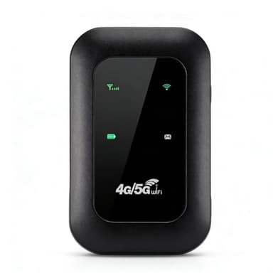 LICAEVEY 4G Portable WiFi Hotspot, 300Mbps High Speed Mobile Router with SIM Card Slot and LED Display, 10h Battery for Travel, Supports 10 Devices, for Travel, Home, Gaming