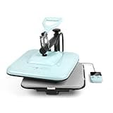 HTVRONT Heat Press Machine for T Shirts - 15x15 Heat Press Machine Swing Away - Professional Heat Press for Sublimation, Vinyl, Heat Transfer Projects, Heats Up Fast & Distribute Heat Evenly (Blue)