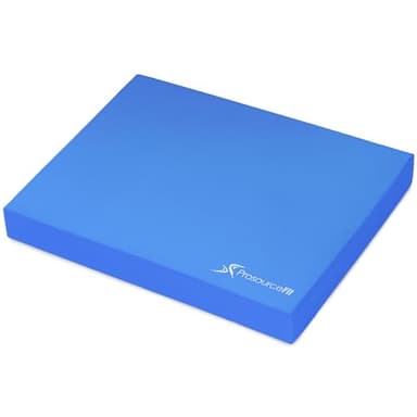 ProsourceFit Exercise Balance Pad – Large Cushioned Non-Slip Foam Mat & Knee Pad for Fitness, Stability Training, Physical Therapy, Yoga 15"x19", Blue