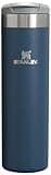 Stanley AeroLight Transit Bottle 20 oz | Locking Drink Through Lid | Leak Resistant Water Bottle or Coffee Travel Mug | Lightweight Insulated Stainless Steel | BPA-Free | Navy