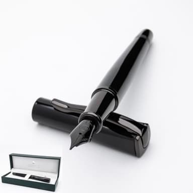 Monteverde USA Impressa Fountain Pen Black with Gunmetal Trim - Flex Point - JoWo German Nib