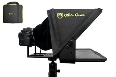 Glide Gear TMP 100 Teleprompter – DSLR, Tablet, Smartphone – 12" Glass, Carry Case, No Assembly