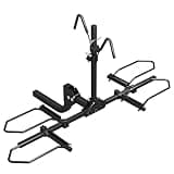 MEEVIZ 2 Bike Racks for Tow Hitch 180 lbs Capacity for Bikes, Electric eBikes, Fat Tire, Road Bikes and MTB, Tilting Folding E-Bike Rack for Car SUV Pickup Truck RV Camper - 2 inch Receiver