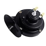 Ammtio Universal 12V 48V 60V Snail Horn Siren Waterproof Electric Air Horn for Motorcycle Auto Car Scooter Connect to the phone to play music. (48V)