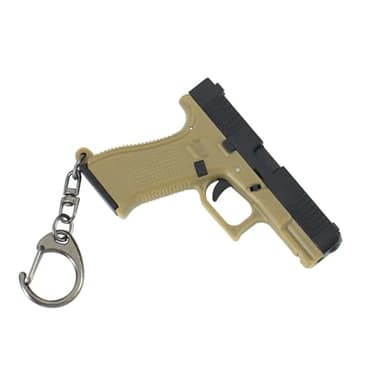 Gun and Holster Keychain,2026 New Mini Pistol Keychain with Holster 1:3 Scale,Novelty Gun Shape Key Ring Accessory (Color D)