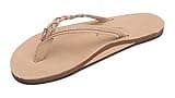 Rainbow Sandals Women’s Flirty Braidy Premier Leather w/Single Braided Strap, Sierra Brown, Ladies X-Large / 8.5-9.5 B(M) US