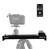 Accsoon Toprig Camera Slider, Adjustable 16''/40 cm Motorized Video Slider with Full Button Control, Support APP-Video Mode/Time-Lapse/Loop Mode, Speed Knob, 120° Panoramic Shooting for Photographer
