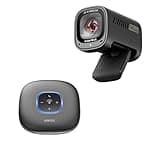 Anker AnkerWork C310 4K Webcam PowerConf Speakerphone, 12 Megapixel, AI Auto Focus, AI Framing, AI Noise Canceling Mic, 1080p@60FPS HDR, Zoom Certified, 360° Enhanced Voice Pickup, 24H Call Time