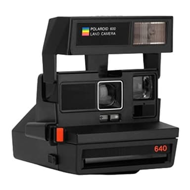 Polaroid 600 Model 640 Instant Film Camera – Black | Vintage 80s Instant Camera | Uses Polaroid 600 Film | Refurbished & Fully Tested (Renewed)