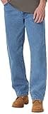 Rustler Men's Classic Regular Fit, Stonewash, 38W x 30L