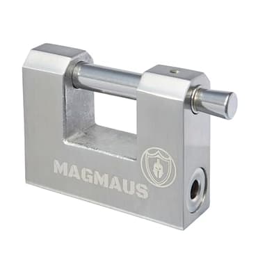 Magmaus® RTL70 [Armoured] High Security Padlock – Heavy Duty Container Lock with 0.70” Shackle Clearance & 0.39” Thick Bolt – Weatherproof Outdoor Lock for Storage Unit, Shed, Gate, Garage - 3 Keys