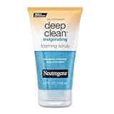 Neutrogena Deep Clean Invigorating Foaming Facial Scrub with Glycerin, Cooling & Exfoliating Gel Face Wash to Remove Dirt, Oil & Makeup, 4.2 fl. oz