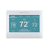 Honeywell Home Smart Color Wi-Fi Programmable Touch Screen Thermostat, Energy Star, Alexa Ready, White - C-Wire Required, Not Compatible with Line Volt Heating, RTH9600WF