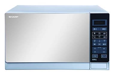 Sharp R-75MT(S) 900-Watt Microwave Oven with Grill, 220-volt (Not for USA), 25-Liter, Silver
