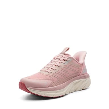 ALLSWIFIT Women's Slip On Walking Shoes Running Comfortable Tennis Breathable Non Slip Athletic Gym Workout Cross Training Fashion Sneakers,Size 7.5,Pink,SARR034W