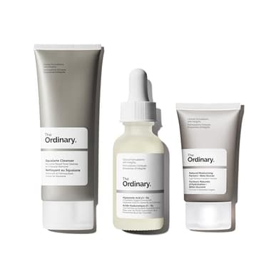 The Ordinary Hydrating Collection - Skin Care Bundle Set For Oily Skin - Hyaluronic Acid 2%,+ B5 1 Fl Oz, Squalane Cleanser 5.1 Fl Oz, Natural Moisturizing Factors + Beta Glucan 1 Fl Oz