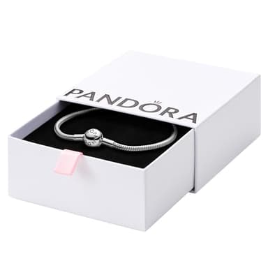 PANDORA Moments Snake Chain Bracelet - Compatible Moments Charms - Gift for Her - Sterling Silver - With Gift Box - 6.7"