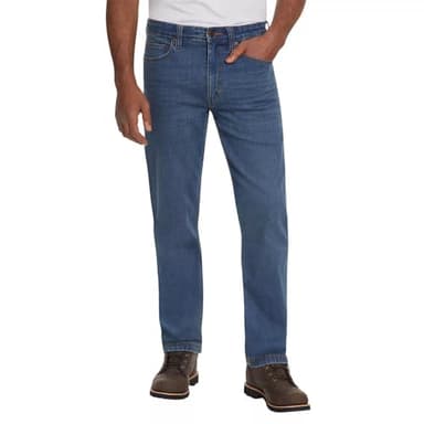 KIRKLAND Signature Men's Classic 5 Pocket Stretch Jeans (US, Waist Inseam, 34, 30, Regular, Regular, Blue)