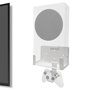 ALIENERGY Wall Mount for Xbox Series S (Mount The Console & Accessories on Wall Near or Behind TV Left/Right), Wall Shelf Bracket Kit for XSS System