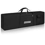 AKOZLIN Slim Portable 88-key Keyboard Case Bag,88 Note Electric Piano Keyboard Gig Bag Dimension 54"x6.68"x13"