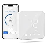 meross Smart Thermostat for Home, WiFi Thermostat Works with Matter, Alexa, Apple Home, Google Assistant, App & Voice Control, 7x24h Scheduling, Energy Saving, C-Wire Required