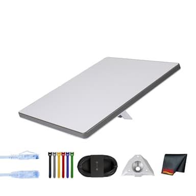 Starlink Mini Kit - Compact Dual-Band AC Wi-Fi Router and Satellite Dish System - High-Speed Portable Internet for Remote and Mobile Use- Bundle (White)