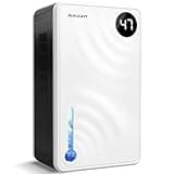 120 Oz Dehumidifiers for Home (1000 Sq.Ft), Dehumidifier for Basement with Drain Hose, Digital Display, Timer Setting, Auto Shut Off, Silent Mode Dehumidifier for Bedroom, White
