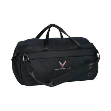 C8 Corvette TM Duffel Bag w/Shoulder Strap - Officially Licensed Chevrolet Duffle Bag for Travel, Gym, Work, Leisure