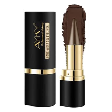 AYKY Long Wear Gel Eyeliner, Eyeliner Cream Stick Natural Black, Eye Liner Gel Waterproof Smudge Proof, Long Lasting Smooth Eye liner Pencil (Gray)