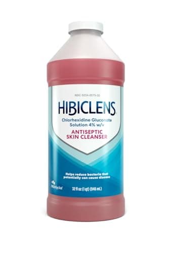 Hibiclens – Antimicrobial and Antiseptic Soap and Skin Cleanser – 32 oz – for Home and Hospital – 4% CHG, Packaging May Vary