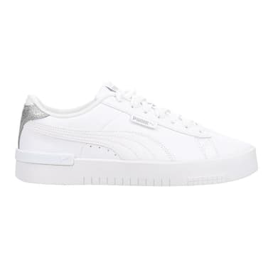 PUMA Womens Jada Distressed Perforated Lace Up Sneakers Shoes Casual - White - Size 8.5 M