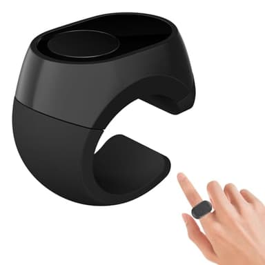 Fingertip Wireless Bluetooth Remote Control, Desiontal 2025 Upgrade Scrolling Ring for YouTube TikTok Video Landscape Portrait, Page Turner Compatible with Kindle iPhone iPad Android Phone Tablet ipad