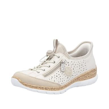 Rieker Comfort & Style Women's N42V3 Nikita Perle/PORZELLAN/PERLCREME 7-7.5 M US