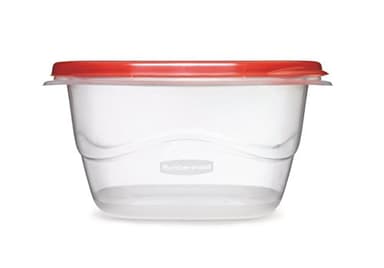 Rubbermaid TakeAlongs Deep Square Food Storage Containers, 5.3 Cup, 2 Count