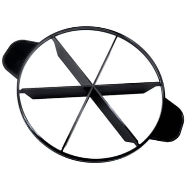 FDXGYH Pie Cutter 6 Slice 10" Pie Plastic Cutter with 6 Equal Slices for Slicing Pies Cake Quiches Desserts (Black)