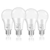 PARTPHONER A19 LED Light Bulb, 100 Watt Equivalent LED Bulbs, 13W Daylight White 5000K, 1500LM, E26 Standard Base Non-Dimmable White LED Light Bulb, CRI 85+, 4-Pack