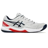 ASICS Men's Gel-Dedicate 8 Pickleball Shoes, 10.5, Concrete/Night Sky