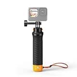 K&F Concept Waterproof Floating Hand Grip Compatible With GoPro Hero 13 12 11 10 9 Black, DJI Osmo Action 5 Pro/4/3/2, Akaso, Anti-Slip Handle for Water Sports, Action Camera Handler Mount Accessories