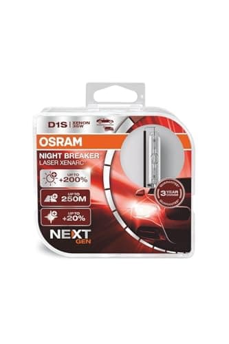 OSRAM Xenarc Night Breaker Laser D1S Xenon Car Headlight Bulbs (Twin)