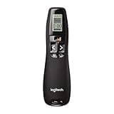 Logitech Professional Presenter R800, Wireless Presentation Clicker Remote with Green Laser Pointer and LCD Display , Black