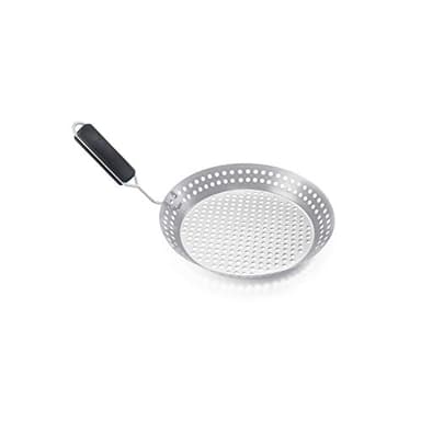 Outset Grill Skillet With Removable Handle, Stainless Steel